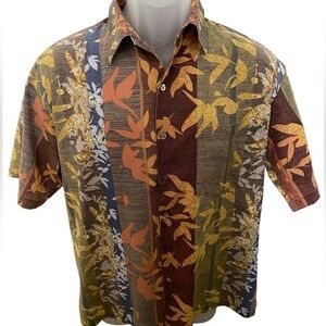 TORI RICHARD 100% Cotton Lawn Aloha Hawaiian Tropical Collared Shirt Men S Small